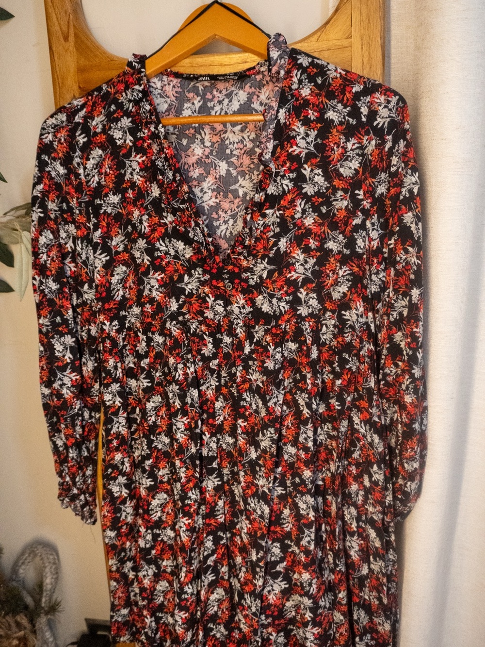 ZARA floral mini dress